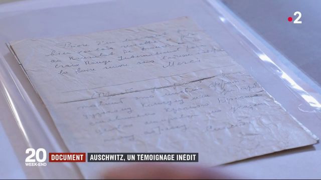 capture écran du reportage de France Télévisions sur la découverte du manuscrit