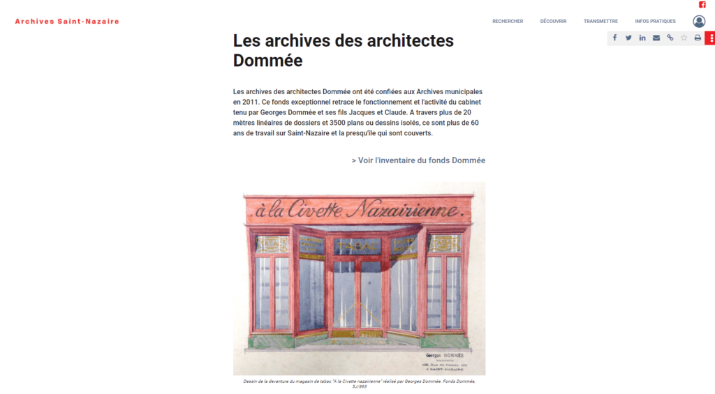 les archives des architectes Dommée