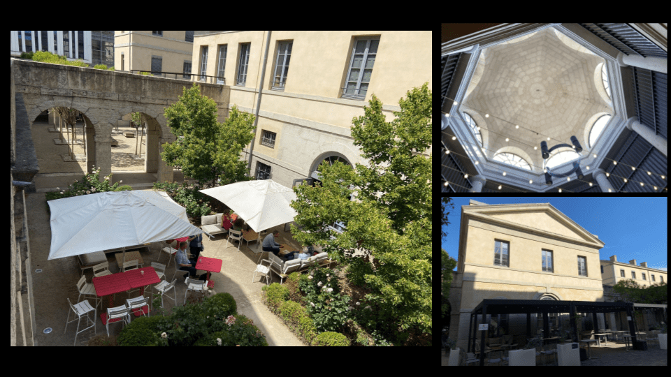 Photos des terrasses et de la coupole de l'ancienne prison Saint Joseph