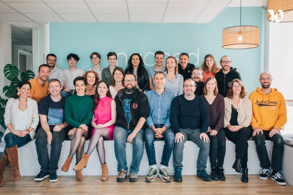 Photo d'équipe de tous les collaborateurs de Naoned en octobre 2024
