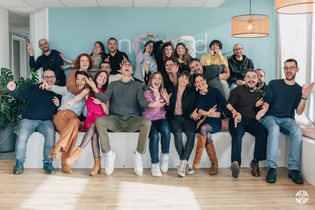 Photo d'équipe de tous les collaborateurs de Naoned en octobre 2024